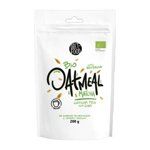 Diet-Food, Bio Haferflocken Matcha, Instant, 200 g