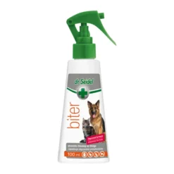 Dr. Seidel Biter, Flüssigkeit gegen beißende Gegenstände durch Hunde und Katzen, Spray, 100 ml