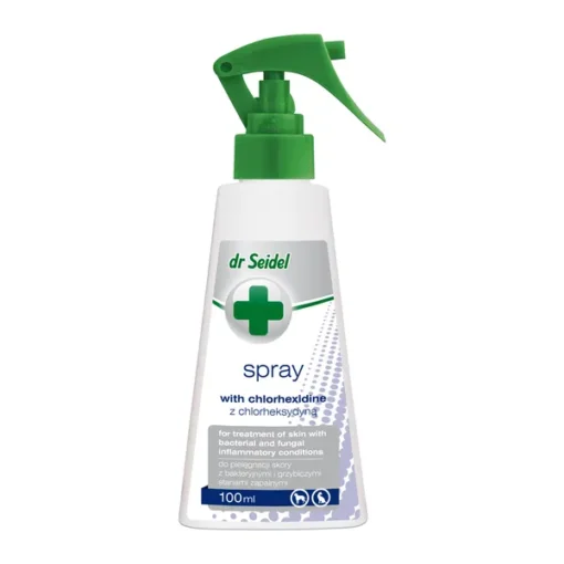 Dr. Seidel, Spray mit Chlorhexidin für Hunde und Katzen, 100 ml