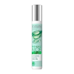 Eveline Cosmetics Organic Aloe+Collagen, feuchtigkeitsspendender Roll-on zur Modellierung der Augenpartie, 15 ml