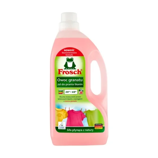 Frosch Gel zum Waschen von Buntwäsche Granatapfelfrucht, 1,5 l