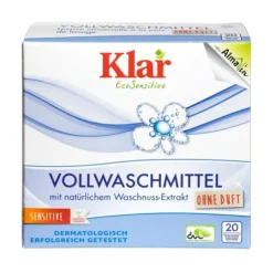 Klar, Waschpulver mit Waschnüssen, universal, eco, 1,1 kg