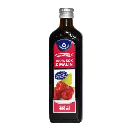 MalinaVital, Himbeersaft 100%, 490 ml