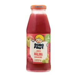 Bobo Frut 100%, Apfel-, Himbeer- und Traubensaft, 4 m+, 300 ml