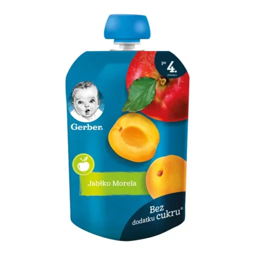 Gerber-Apfel-Mousse-Dessert, Aprikose, 4 m+, 90 g