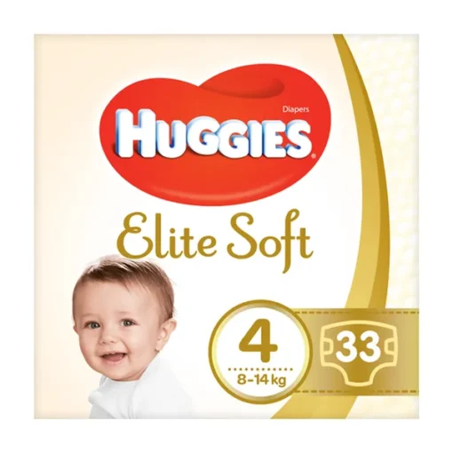 Huggies Elite Soft 4, Windeln (8-14 kg), 33 Stk.