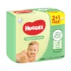 Huggies Natural Care, Feuchttücher mit Aloe Vera, (56x3)168 Stk.