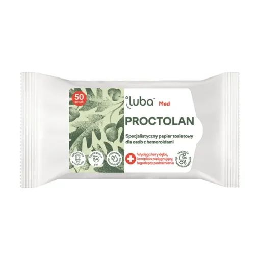 Luba Med Proctolan, feuchtes Toilettenpapier, 50 Stk.