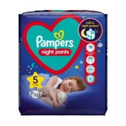 Pampers Night Pants 5 (12-17 kg), Wegwerfwindeln für die Nacht, 22 Stk.