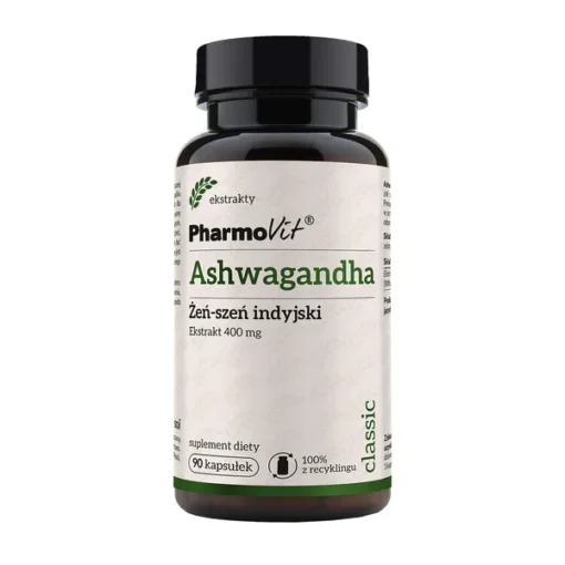 Pharmovit Ashwagandha Indischer Ginseng-Extrakt 400 mg, Kapseln, 90 Stk.