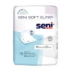 Seni Soft Super, Hygieneunterlagen, 60 cm x 60 cm, 5 Stk.