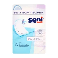 Seni Soft Super, Hygieneunterlagen, 90 cm x 60 cm, 5 Stk.