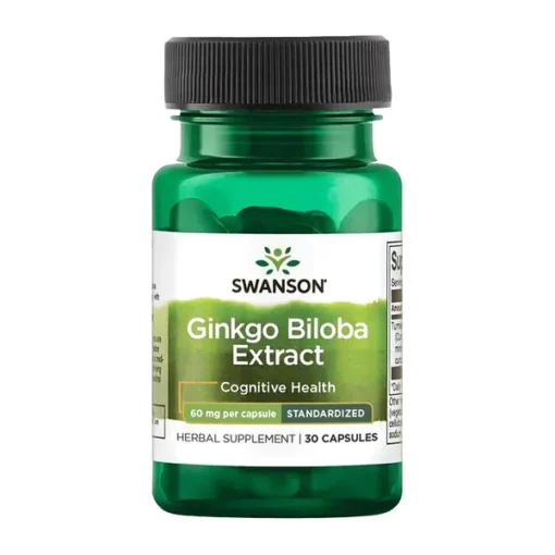 Swanson Ginkgo Biloba, 60 mg, Kapseln, 30 Stk.