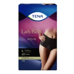 TENA Lady Pants Plus Noir Saugunterhose, Größe L, 30 Stück