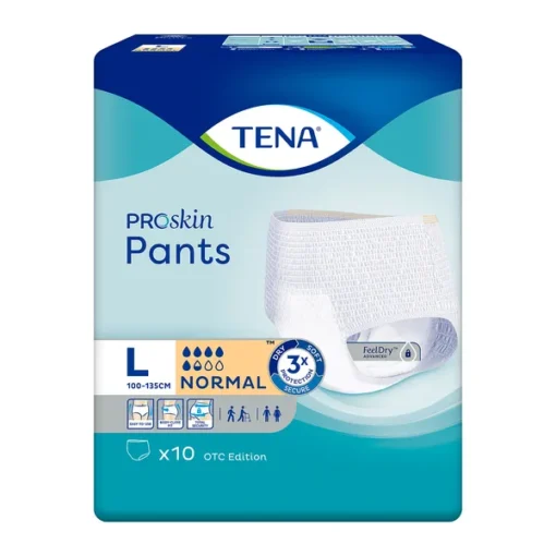 TENA Pants ProSkin Normal OTC Edition, absorbierende Unterhose, Größe L, 10er-Pack