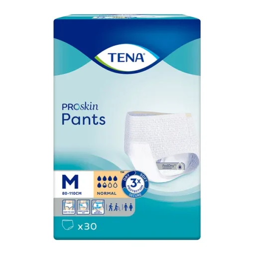 TENA Pants ProSkin Normal, saugfähige Slips, Größe M, 30 Stück