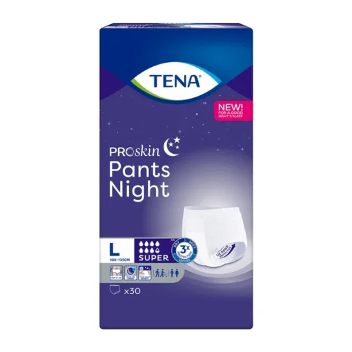 Tena Pants ProSkin Super Night, absorbierende Hose, Gr. L, 30 Stk.