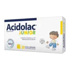 Acidolac Junior, Misio-Tabletten, Geschmack weiße Schokolade, 20 Stk.