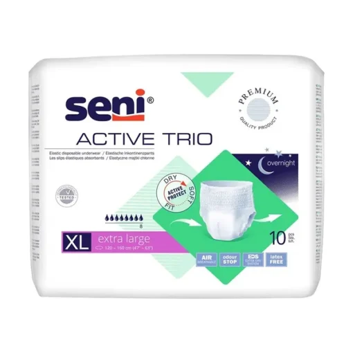 Seni Active Trio, elastische Saughöschen, Größe XL, 10 Stk.