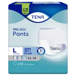 TENA Pants ProSkin Plus OTC Edition, saugfähige Hose, Größe L, 10er Pack