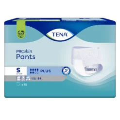 TENA Pants ProSkin Plus saugfähige Unterhosen, Größe S, 15er-Pack