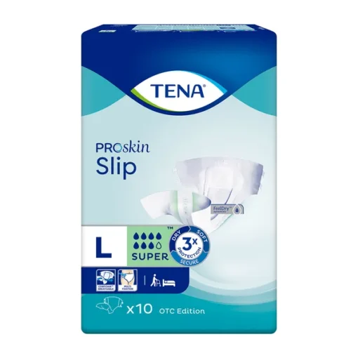 TENA Slip ProSkin Super OTC Edition, Windelhöschen, Größe L, 10er Pack