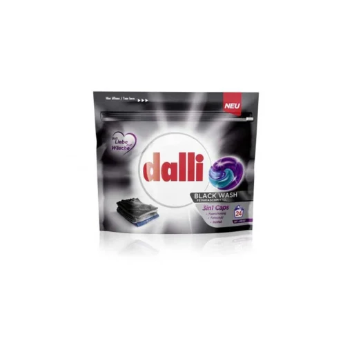 DALLI Black Wash Capsules Zum Waschen Schwarzer Stoffe 3in1 24 Stk.