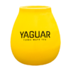 Gelber Keramikkürbis mit Yaguar-Logo – 350 ml