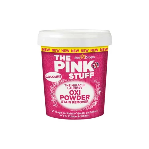 Pink Stuff Fleckenentferner Oxi Powder 1 L – Pulver-Fleckenentferner Für Farbige Stoffe