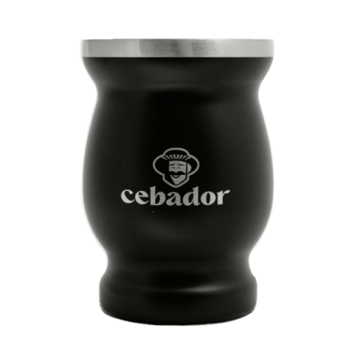 TermoMate Cebador – Thermomatte für Yerba Mate – 190 ml (schwarz)