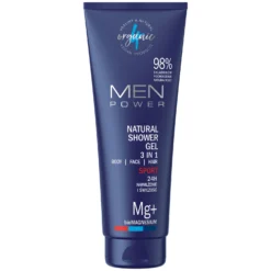 4Organic Men Power, natürliches 3in1 Duschgel, Sport, 250 ml