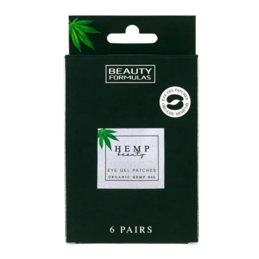 Beauty Formulas Hemp Beauty, Gel-Augenpads mit Bio-Hanföl, 6 x 2 Stück