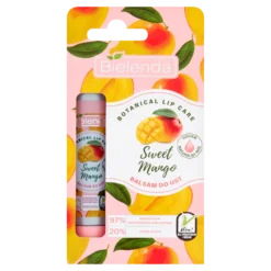 Bielenda Botanical Lip Care, süßer Mango-Lippenbalsam, natürlicher Rosaton, 10 g