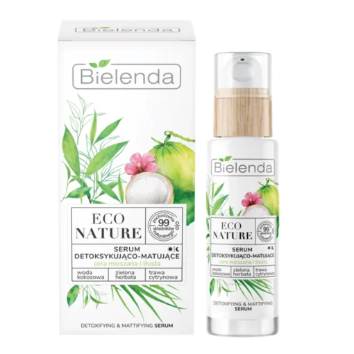 Bielenda Eco Nature, entgiftendes und mattierendes Serum, Mischhaut und fettige Haut, 30 ml