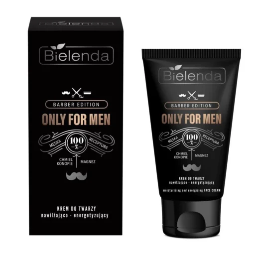 Bielenda Only For Men Barber Edition, feuchtigkeitsspendende und energetisierende Creme, 50 ml