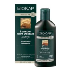 Biokap Bellezza BIO, Ultra Delicate Shampoo mit Getreidezucker, für alle Haartypen, 200 ml