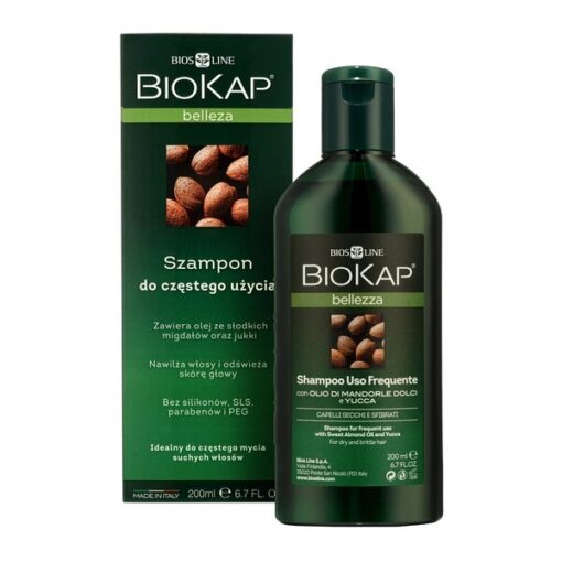 Biokap Bellezza, Shampoo für häufigen Gebrauch, trockenes Haar, 200 ml