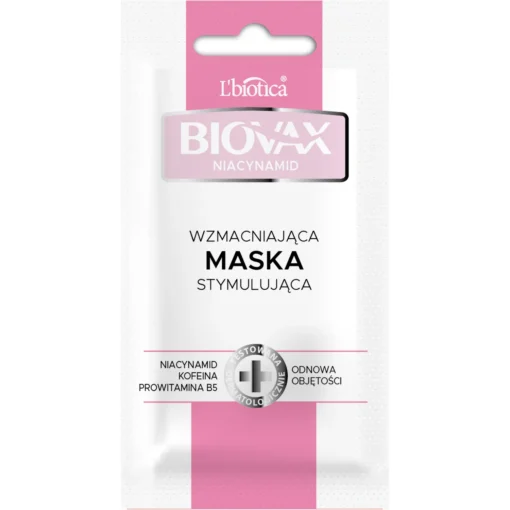 Biovax Niacinamide, stärkende stimulierende Maske, Volumenerneuerung, 20 ml