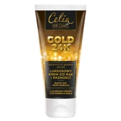 Celia De Luxe Gold 24K, luxuriöse Hand- und Nagelcreme, Gold, Manukahonig, 80 ml