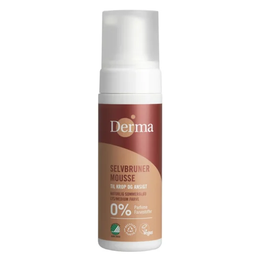 Derma, Selbstbräunungsmousse für Körper und Gesicht, 150 ml