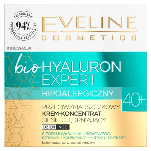 Eveline Cosmetics Bio Hyaluron Expert 40+, Anti-Falten-Cremekonzentrat, 50 ml