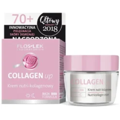 Flos-Lek Collagen Up, Nutri-Kollagen-Creme mit austauschbarem Einsatz, 50 ml