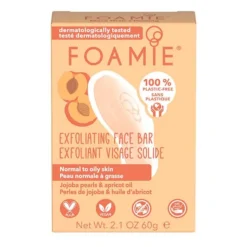 Foamie, Gesichtsreinigungsstück, Jojoba- und Aprikosenkernöl, 60 g