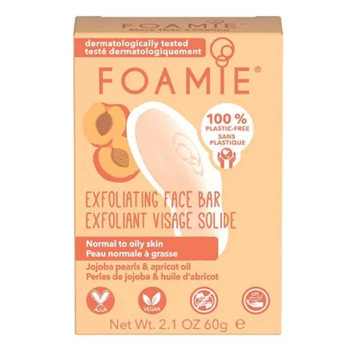 Foamie, Gesichtsreinigungsstück, Jojoba- und Aprikosenkernöl, 60 g