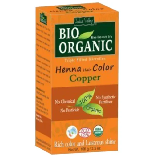 Indus Valley Bio Organic, Haarfärbemittel auf Hennabasis, Kupfer, 100 g