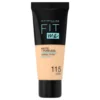 Maybelline passt zu mir! Matte and Poreless, mattierende Foundation, Nr. 115, Elfenbein, 30 ml