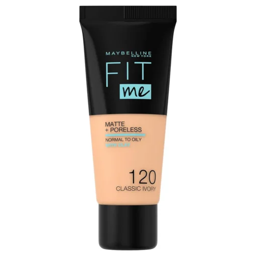 Maybelline passt zu mir! Matte and Poreless, mattierende Foundation, Nr. 120, Classic Ivory, 30 ml