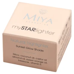 Miya mySTARlighter, natürlicher Creme-Highlighter, Sunset Glow, 4 g