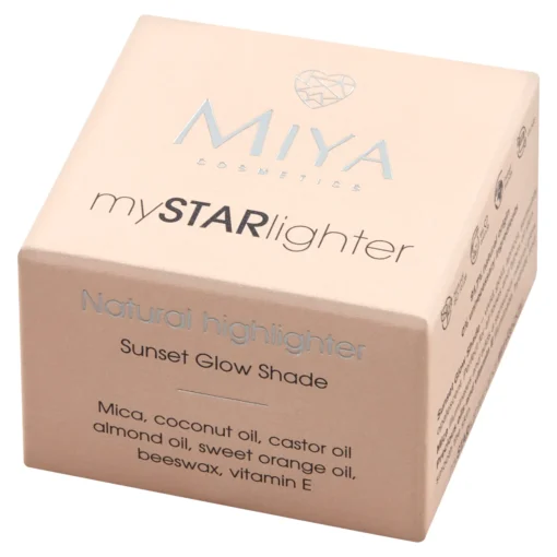 Miya mySTARlighter, natürlicher Creme-Highlighter, Sunset Glow, 4 g