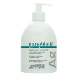 Nanobiotic Silver Wash & Protect, Gelseife für Hände und Körper, 500 ml